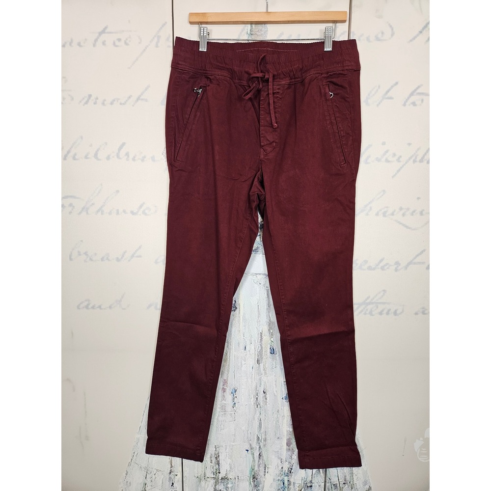 Cotton Citizen Simon Pant Mens Burgundy Slim Tapered Jogger Size M NEW